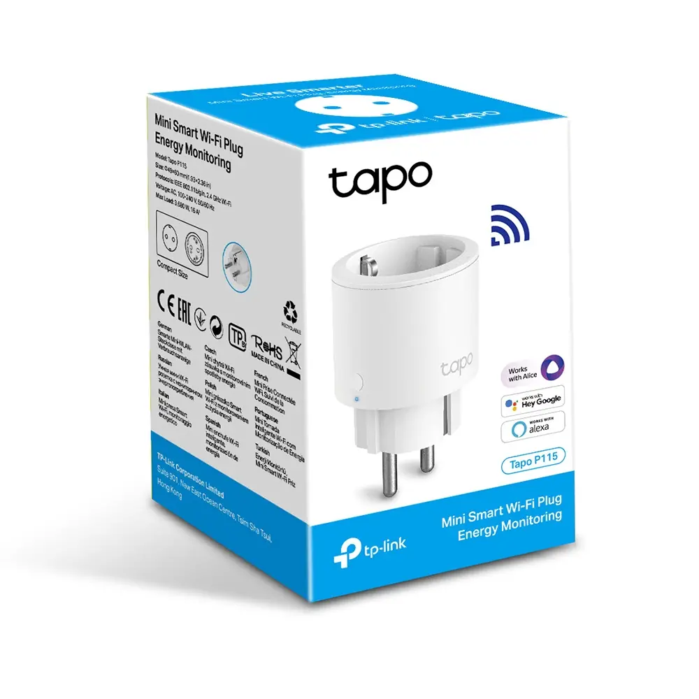 Управляем контакт TP-LINK Tapo P115(1-pack), Wi-Fi, 3.6KW - image 3