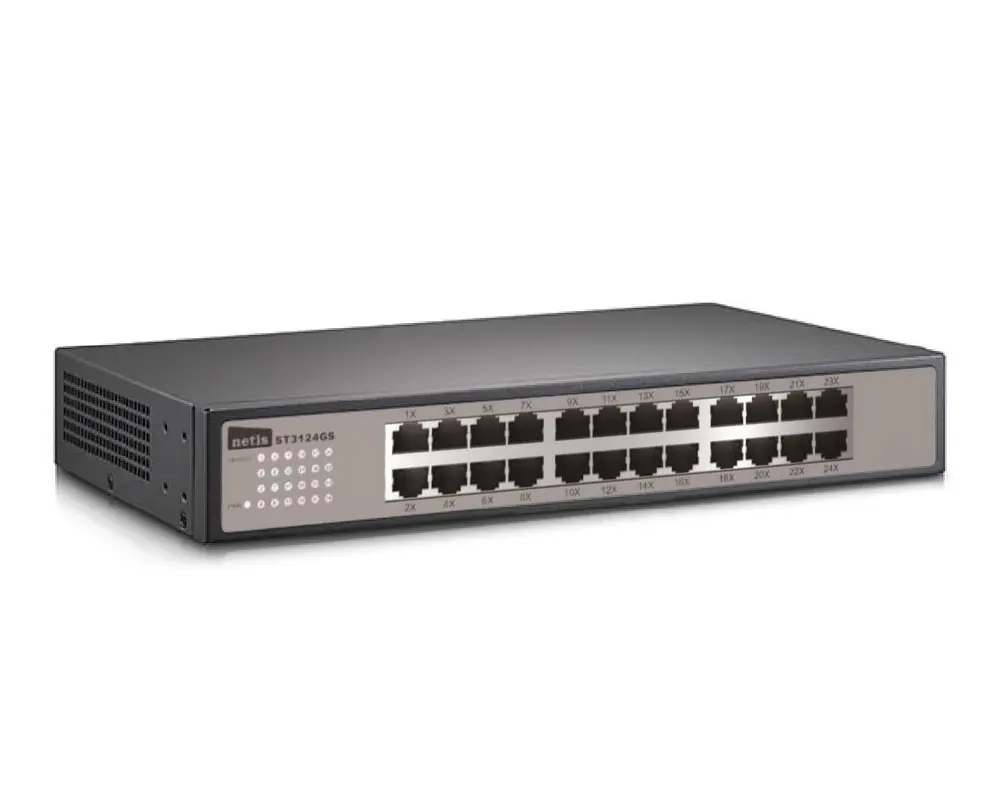 Комутатор Stonet ST3124GS, 24x10/100/1000M, rackmount, steel case - image 1