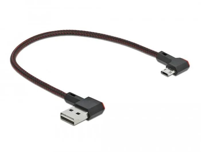 Кабел DeLock, EASY-USB 2.0 Type-A мъжко - EASY-USB Micro-B мъжко