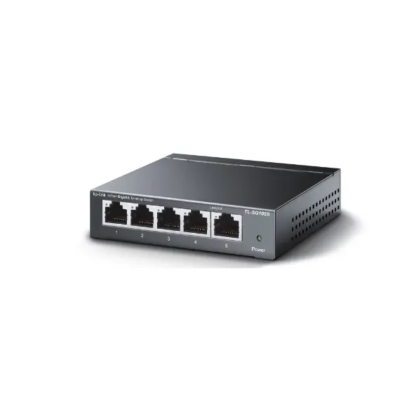 Комутатор TP-Link TL-SG105 Неуправляем L2 Gigabit Ethernet,Черен - image 1