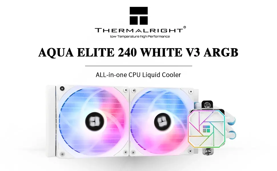 Thermalright водно охлаждане Water Cooling Aqua Elite 240 White A-RGB V3 - LGA1851/LGA1700/AM5 - image 8