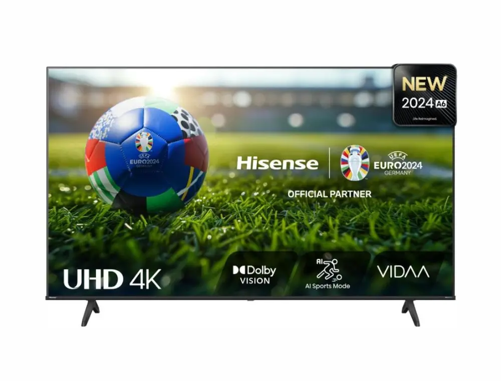 Телевизор, Hisense 65" A6N, 4K Ultra HD 3840x2160, DLED, DFA, Precision Colour, HDR 10+, HLG, Dolby Vision, DTS Virtual X, Smart TV, WiFi, BT, Light Sensor, Gaming Mode, 1xHDMI2 eArc, 2xHDMI, 2xUSB, LAN, CI+, DVB-T2/C/S2, Black