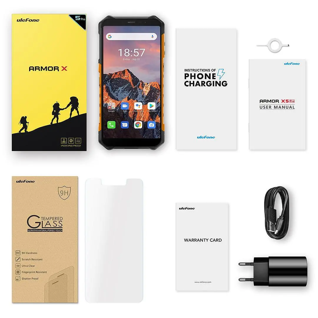 Смартфон Ulefone Armor X5 Pro 4 GB 64 GB, DS Orange - image 6