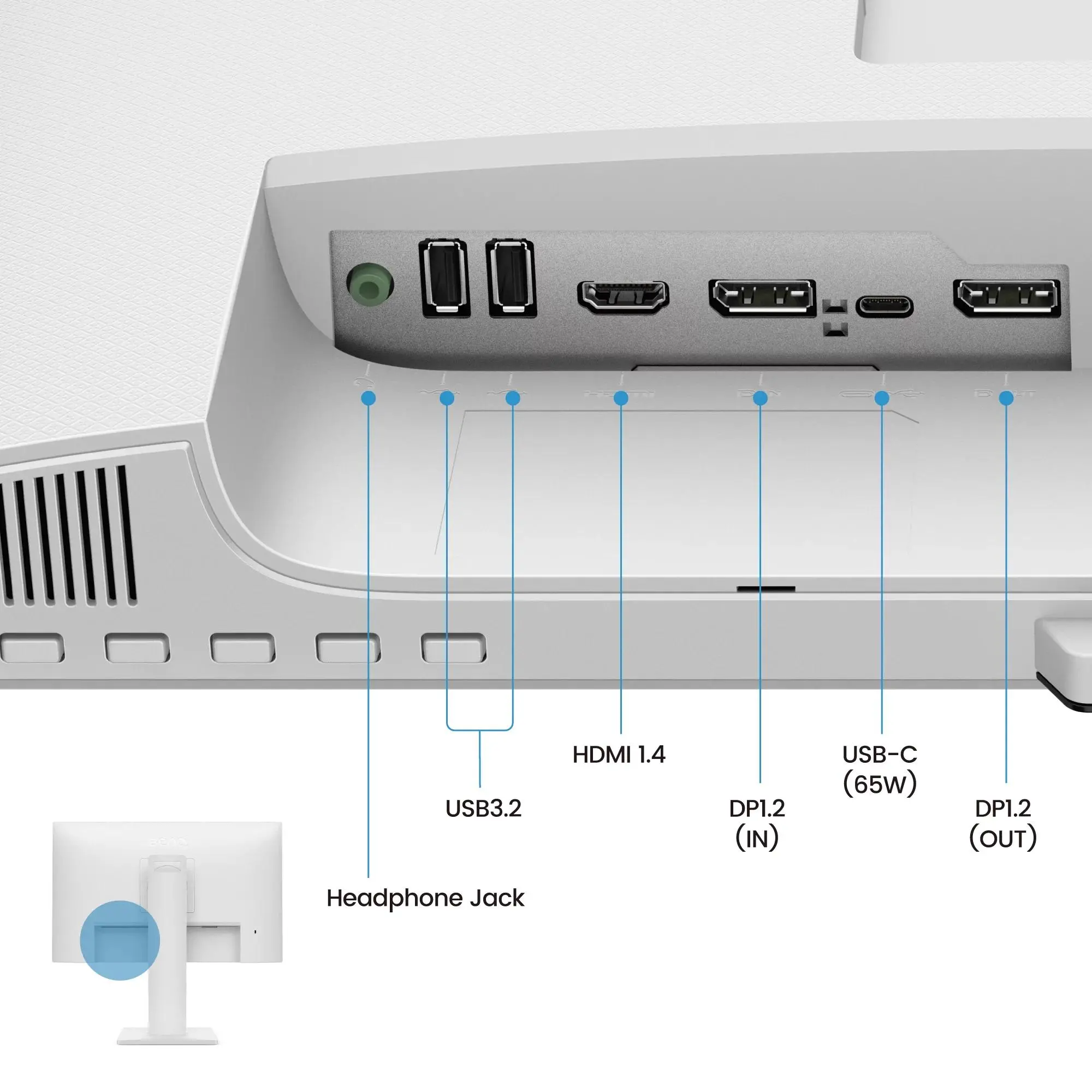 Монитор BenQ GW2486TC, 23.8", IPS, 1920x1080, 100Hz, Speaker 2 x 2W - image 6