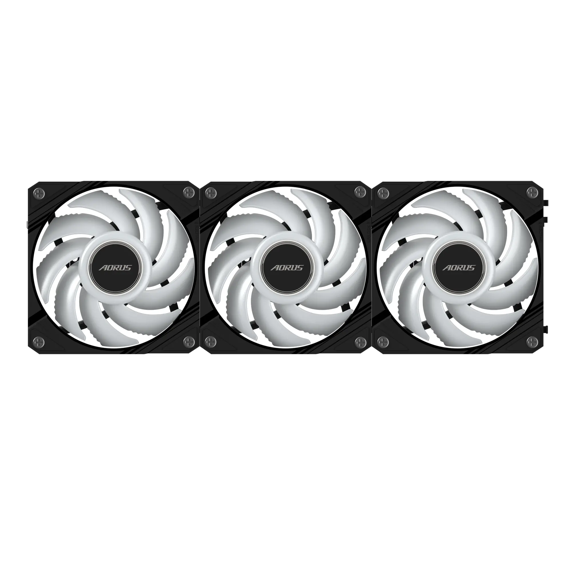 Комплект вентилатори GIGABYTE AORUS EZ CHAIN 120 Black 3-Pack ARGB - image 5