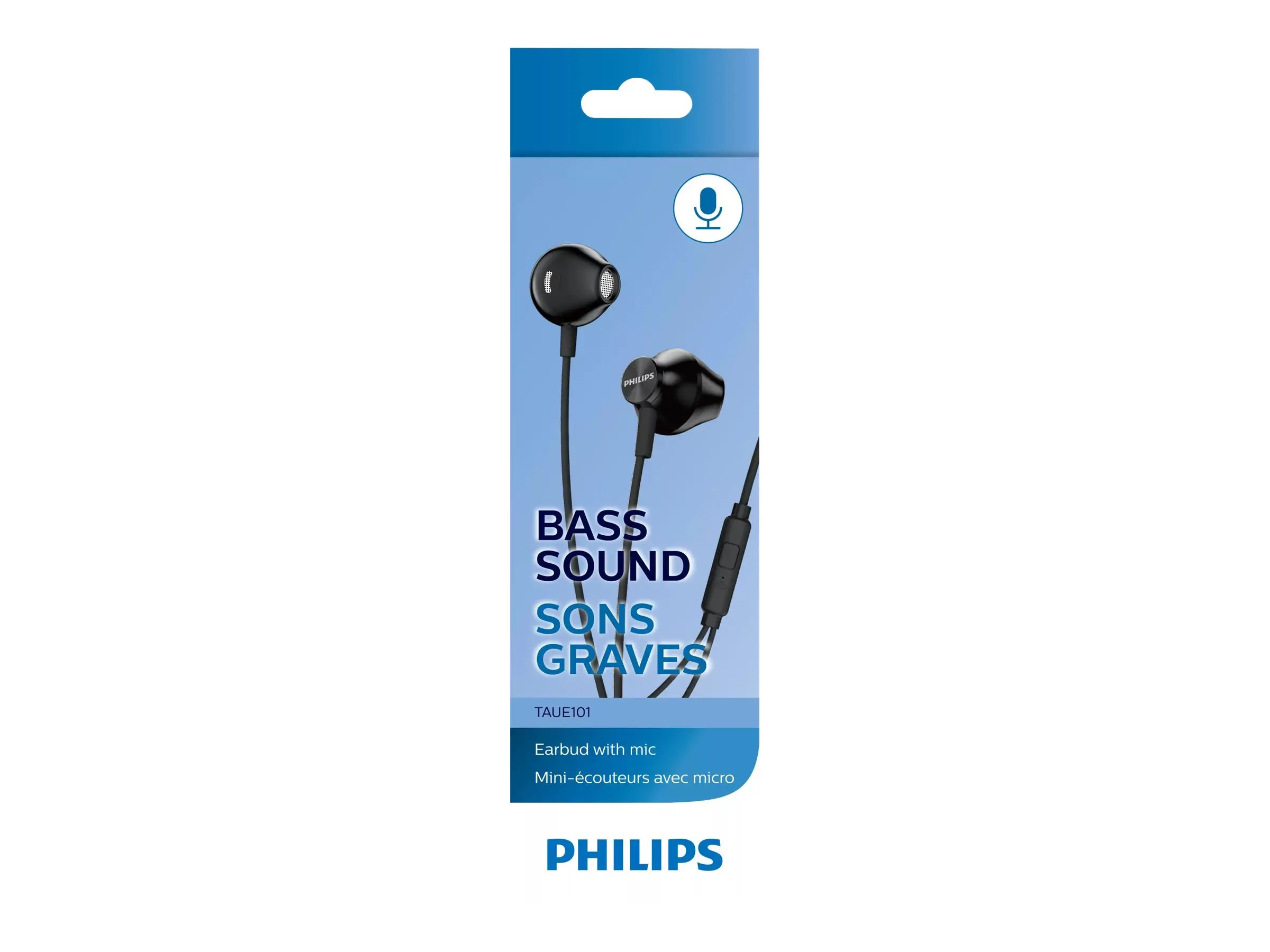 PHILIPS Headphones in-ear 14.2 mm speaker open-back black - image 1