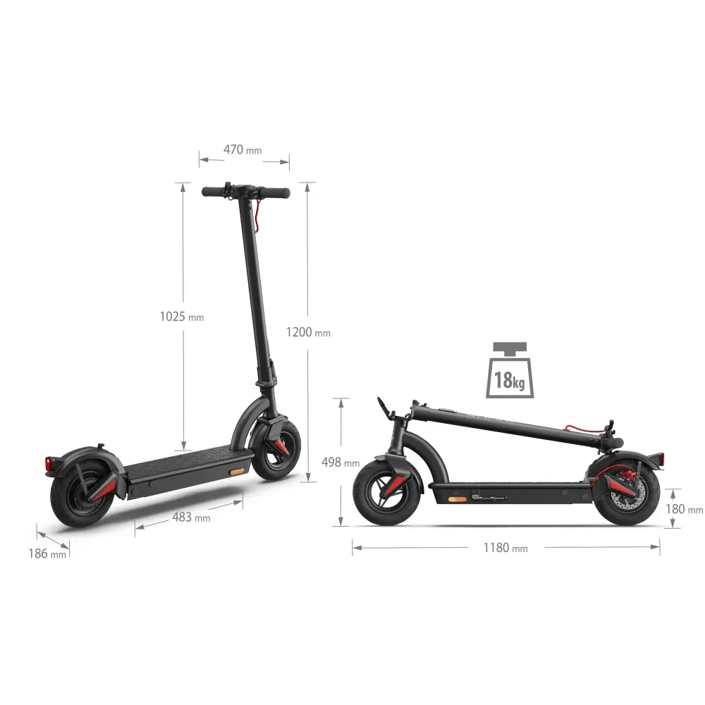 Електрически скутер, Sharp Electric Scooter, Range per charge: 40 km, LED Display, USB Charging Port, Bluetooth, IPX4 certification, Wheel size: 10", Dual brake systems, Mechanical bell, Max load: 120 kg, Black + Sharp SG-PH01EW-1P - WiFi Smart Plug - image 7