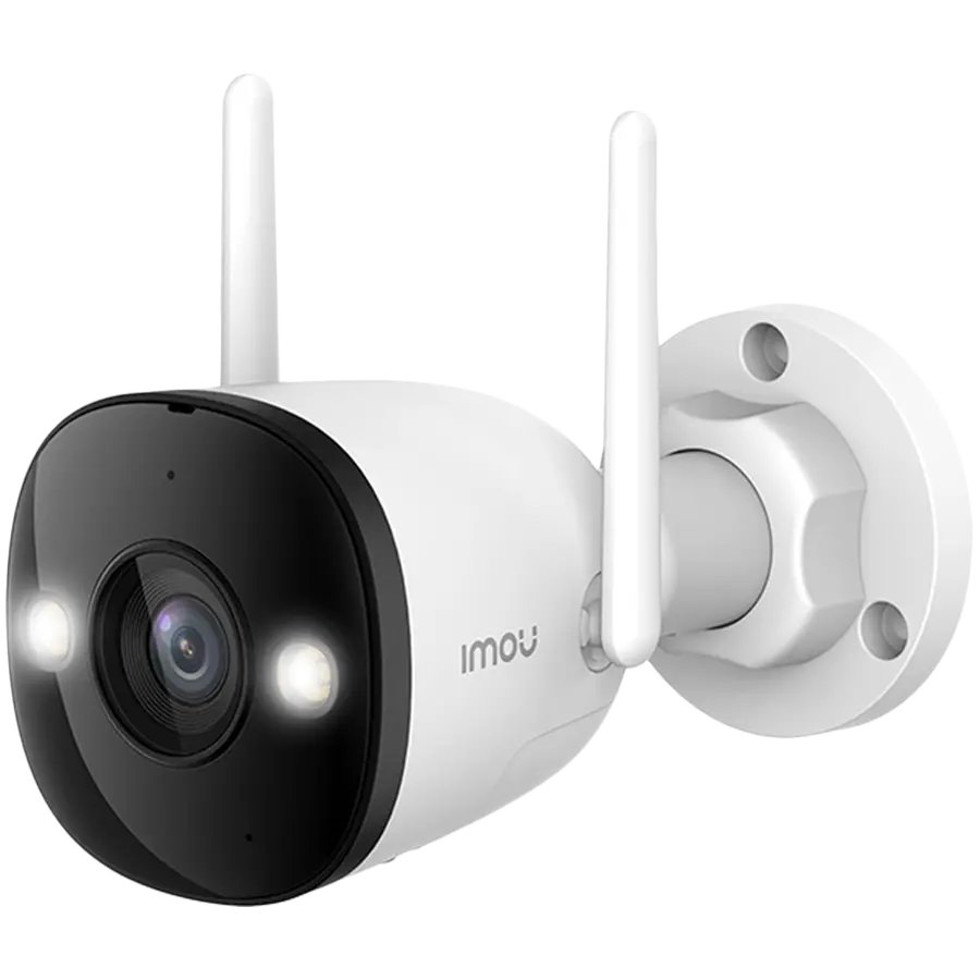 Imou Bullet 3, Smart full color night vision Wi-Fi IP camera, 3MP, 1/2.8" progressive CMOS, H.265/H.264, 2.8mm lens, FOV 104°, IR up to 30m, 8x digital zoom, 1x RJ45, micro SD up to 256GB, Built-in Mic & Speaker, 110dB Siren and spotlight