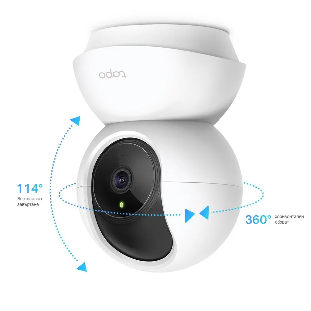 Охранителна WiFi камера TP-Link Tapo C200, 360°, Pan/Tilt - image 1