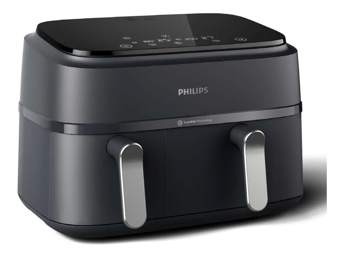 PHILIPS Airfryer Series 3000 с двойна кошница сензорен екран с 8 предварително зададени настройки Вместимост 9л