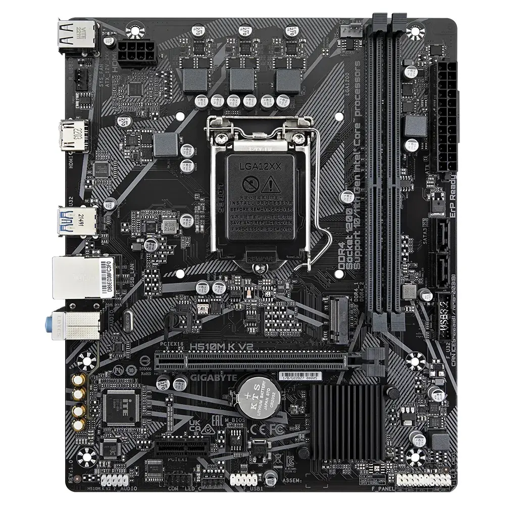 Дънна платка, GIGABYTE GB H510M K V2 / LGA1200 - image 1