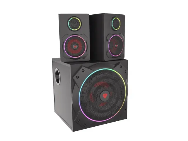 Тонколони, Genesis Speakers Helium 800BT 2.1 Bluetooth ARGB, Black - image 1