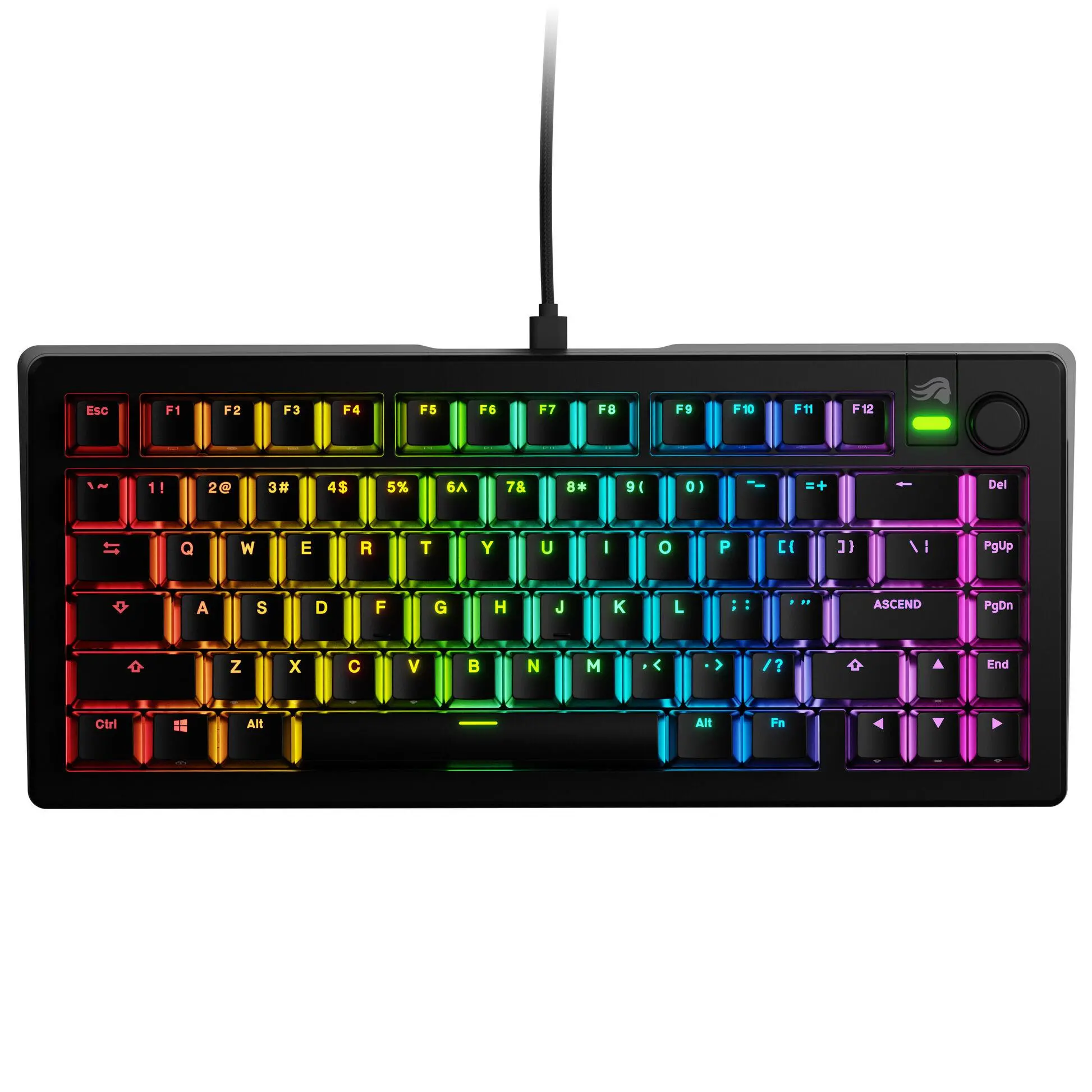 Геймърска механична клавиатура Glorious GMMK 3 75% Black - Fox Linear Switches