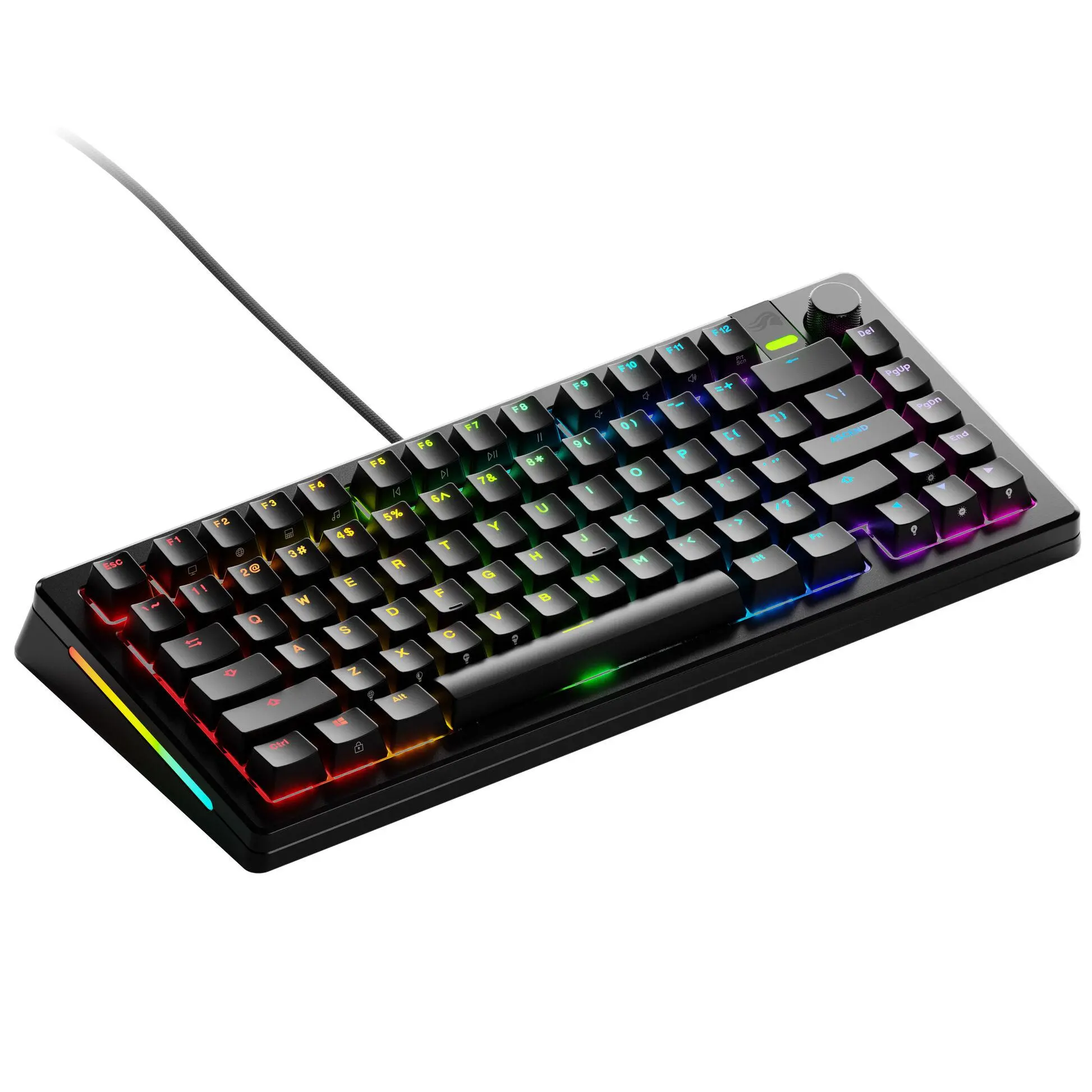 Геймърска механична клавиатура Glorious GMMK 3 Pro 75% Black - Fox Linear Switches - image 1