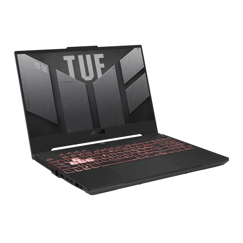 Лаптоп, Asus TUF A15 FA507NUR-LP080, AMD Ryzen 7 7435HS  3.1GHz (20MB Cache, up to 4.55GHz, 8 cores, 16 Threads), 15" FHD(1920 x 1080) 16:9,16GB DDR5 ,1TB  PCIe 4.0,RTX 4050 6GB GDDR6, Wi-Fi 6(802.11ax)Backlit Chiclet Keyboard 1-Zone RGB, no OS, Mecha Gray+TUF - image 2