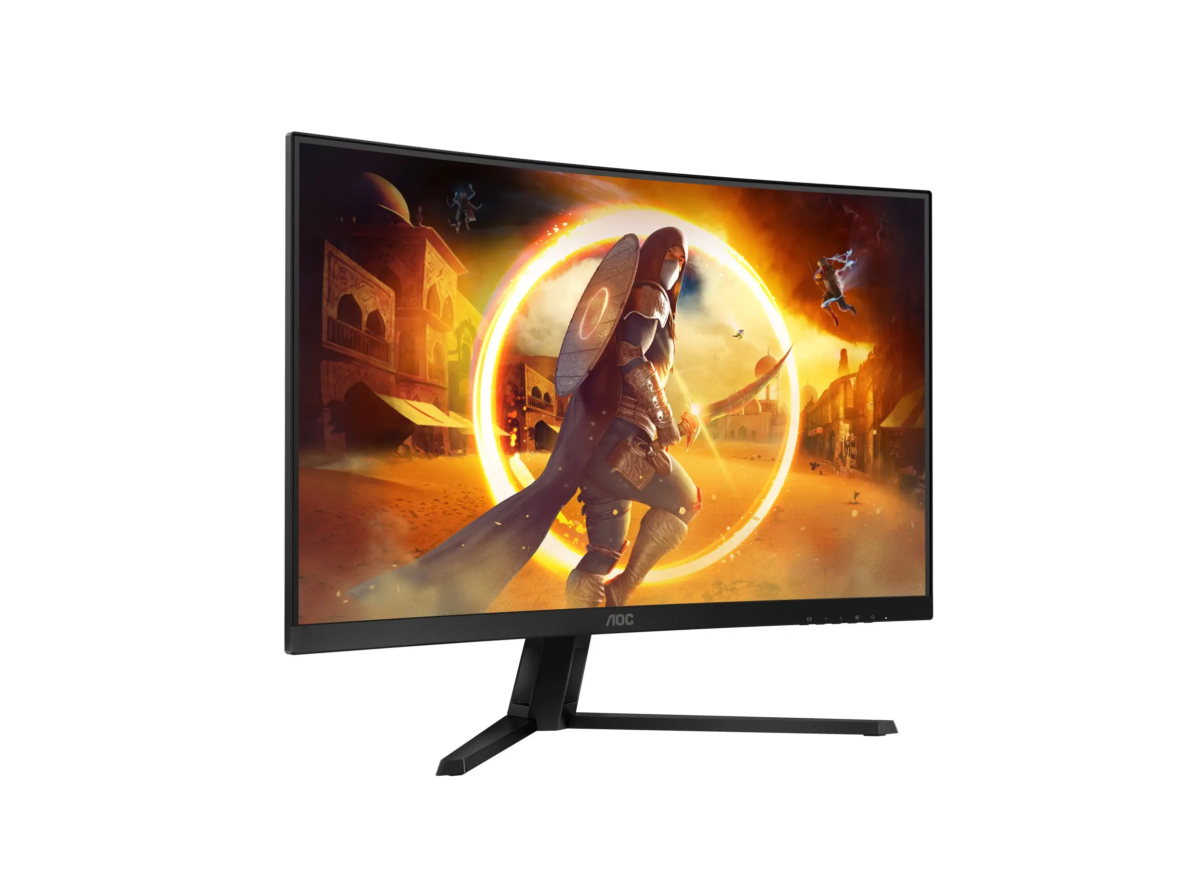 Монитор, AOC CQ32G4VE, 31.5" Curved 1500R, Fast VA WLED, 2560x1440@180 Hz, 1ms GtG, 0.5ms MPRT, 300 cd/m2, 3500:1, 80M:1 DCR, Adaptive Sync, Flicker Free, Low Blue Light, Tilt, 2xHDMI, DP - image 8