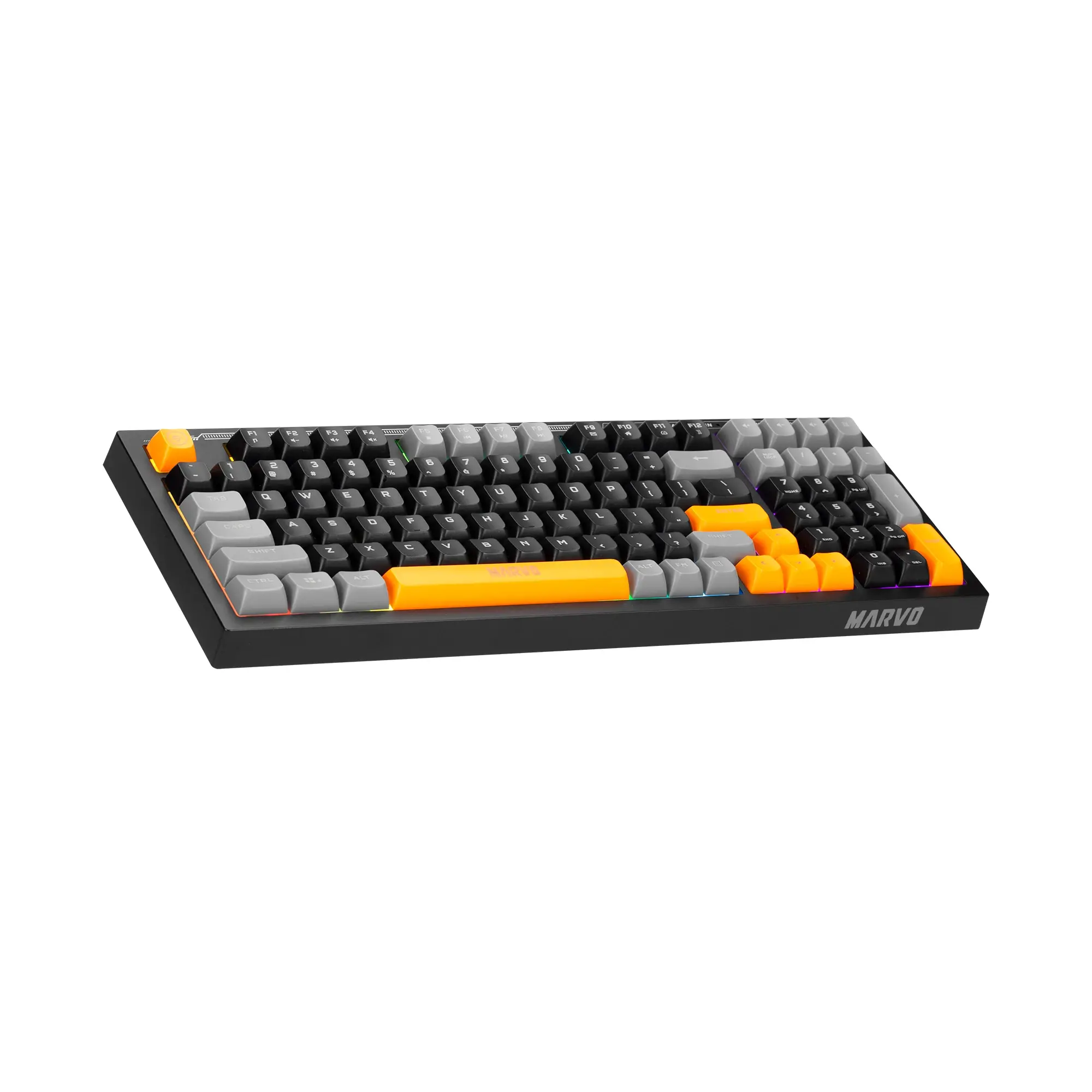 Marvo геймърска клавиатура Gaming Keyboard Soldat S50A - Rainbow, 98 keys - MARVO-K638A - image 5