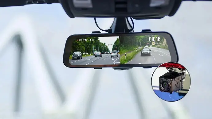 70mai комплект огледало и камера за задно виждане видеорегистратор Rearview Dash Cam 3K HDR Set - S500 - image 7