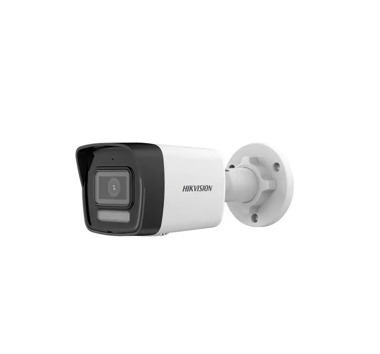 Камера, HikVision 4 MP Smart Hybrid Light Fixed Bullet Network Camera, 4 mm, IR, White Light up to 30m, H.265+, IP67, built-in microphone, micro SDXC (512GB), 12Vdc/PoE 6.5W