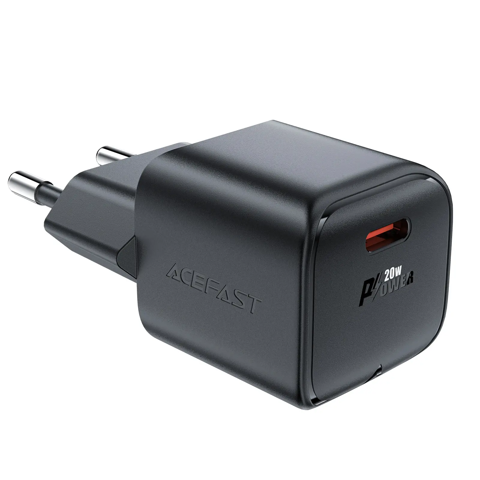 Acefast Универсално зарядно за стена Charger Wall GaN PD20W - A73 Mini - USB-C x 1, Black