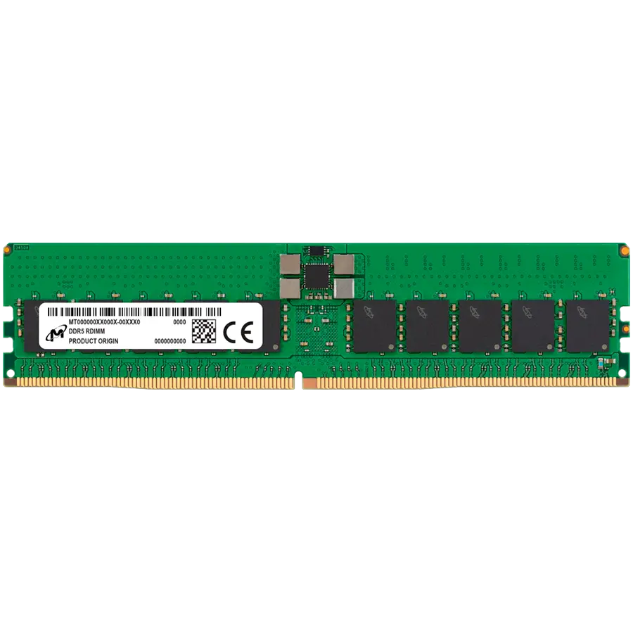 Micron DDR5 RDIMM 32GB 2Rx8 4800 CL40 (16Gbit) (Single Pack)