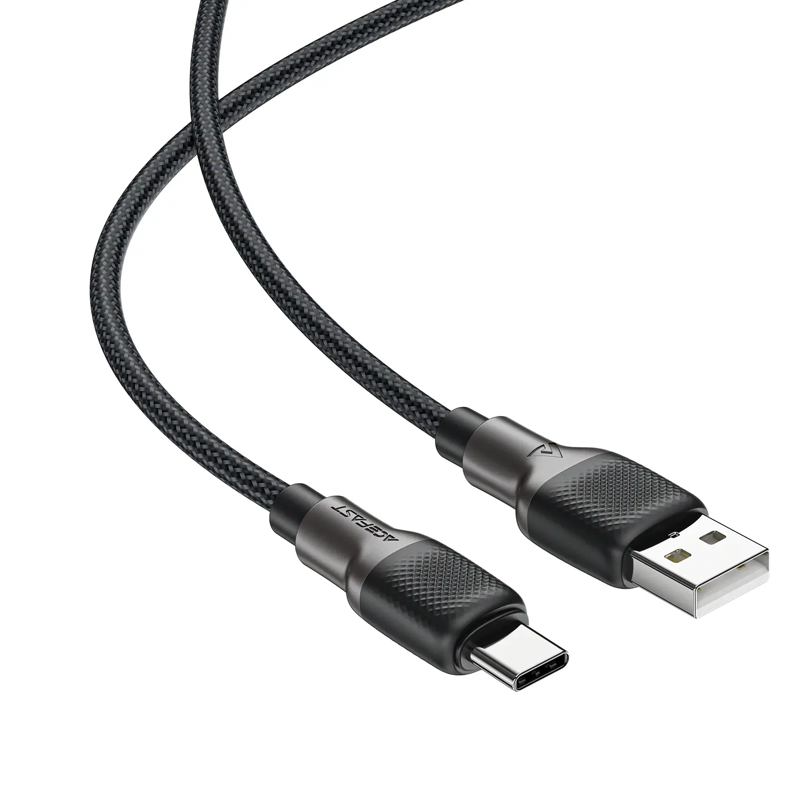 Acefast Кабел USB-A to USB-C Cable 3A 1.2m - C10-04 - Black - image 3