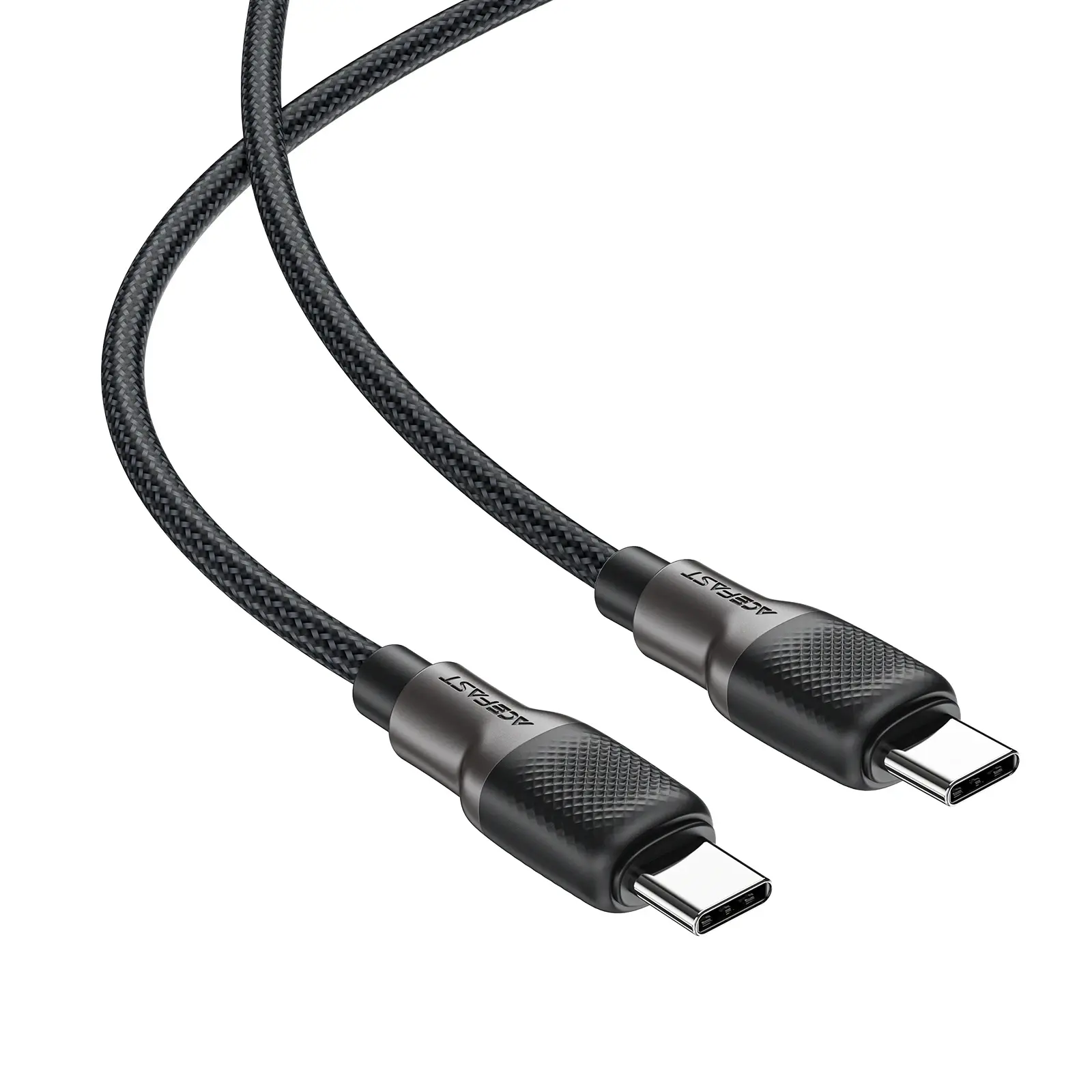 Acefast Кабел USB-C to USB-C Cable 60W Silicone braid 1.2m - C10-03 - Black - image 3