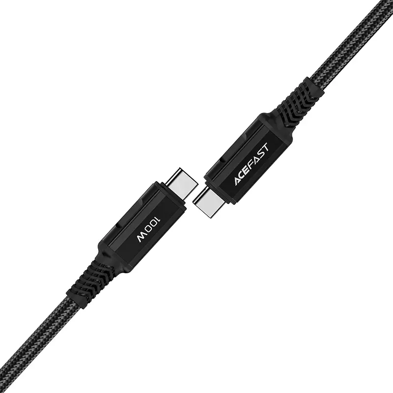 Acefast Кабел USB-C to USB-C Cable 100W 2m Aluminum alloy - C4-03 - Black - image 1