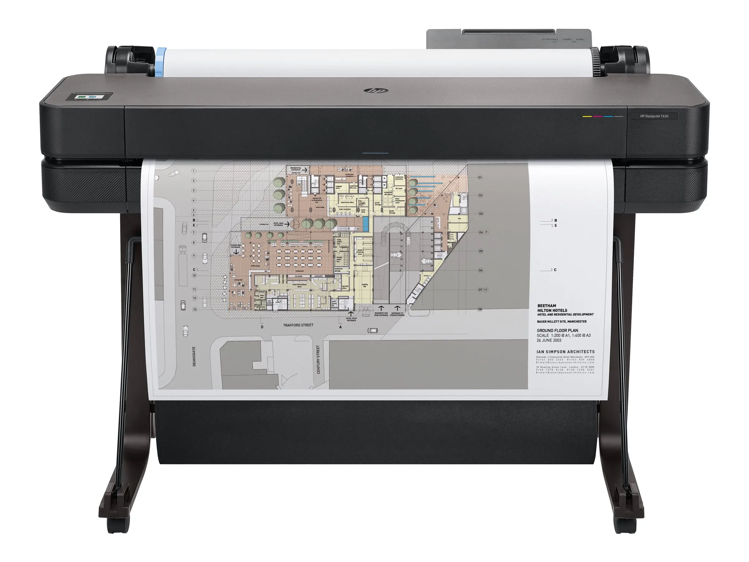 HP DesignJet T630 36inch LFP 2025 Colour Ink-Jet A0 ANSI D Roll 91.4cmx45.7 m 2400x1200dpi 0.5 min/page USB LAN Wi-Fi - image 4