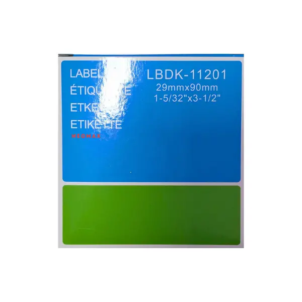 ЛЕНТА ЗА ЕТИКЕТНИ ПРИНТЕРИ BROTHER ТИП QL - STANDARD ADDRESS LABEL - 29 mm x 90 mm x 400 - DK11201 (DK-11201) - PN LB-11201 - NEOMAX