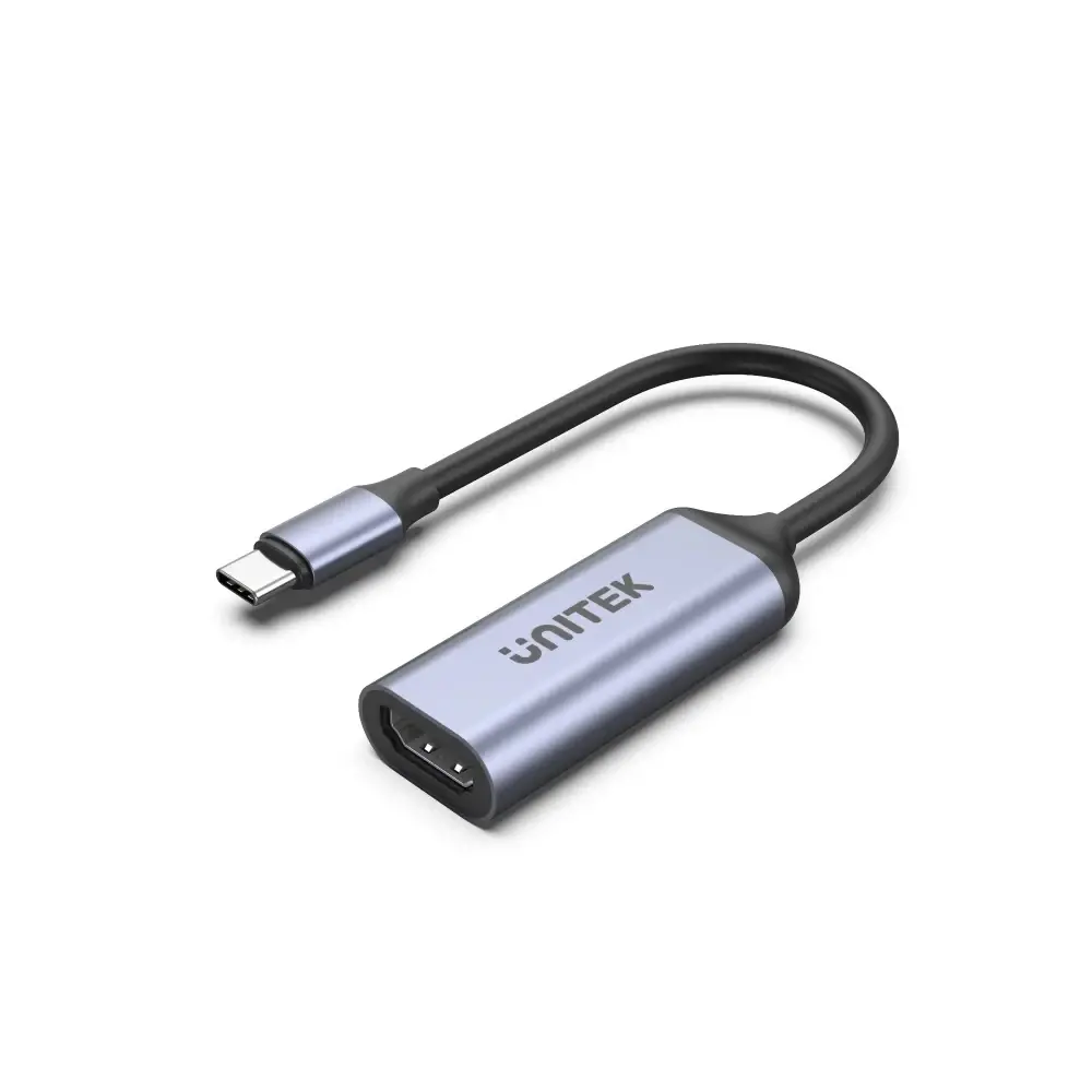 Unitek Адаптер Adapter USB-C M / HDMI 2.1 F - 8K, 120Hz, Aluminium - V1416B