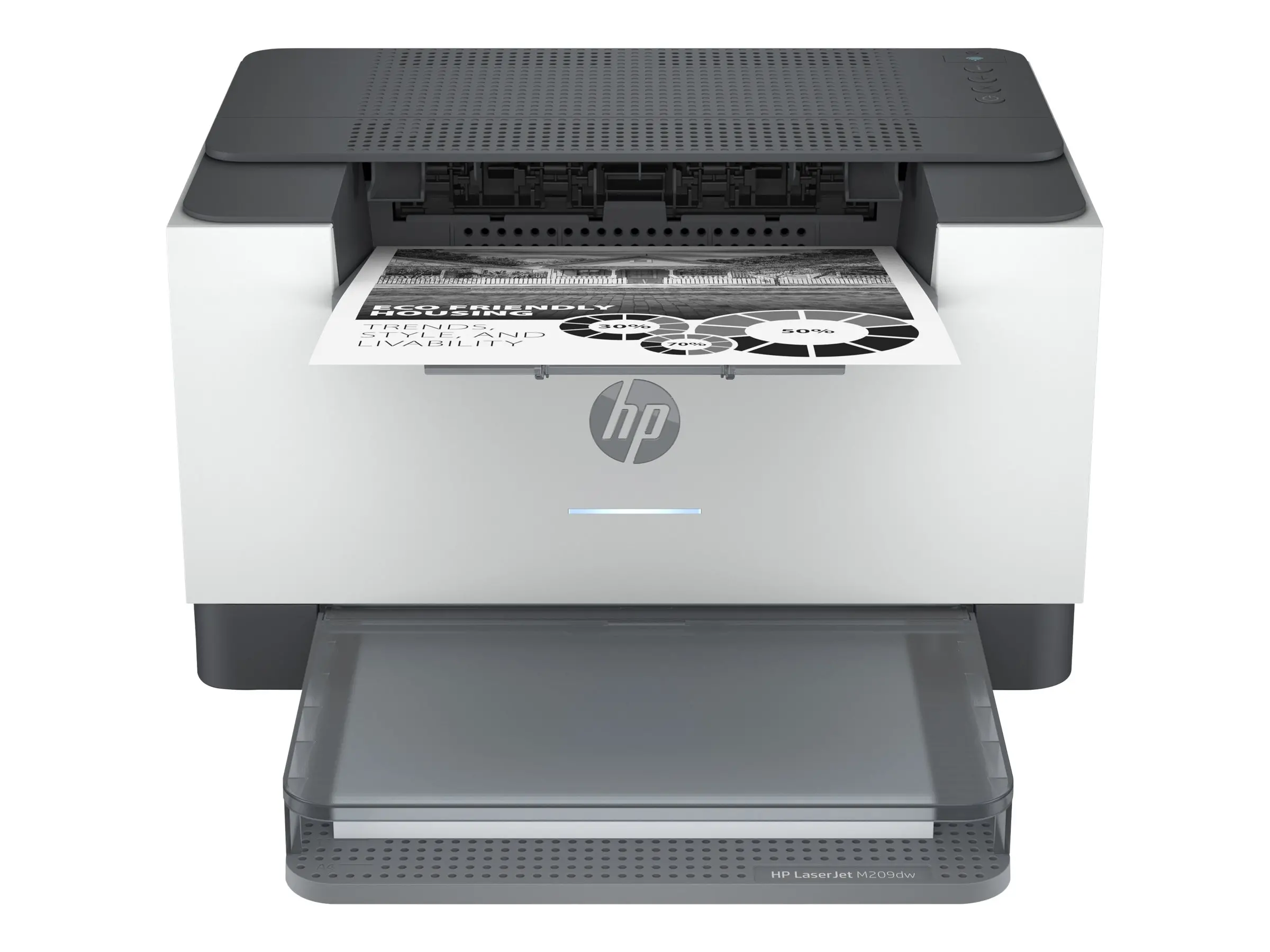 HP LaserJet M209dw Printer Mono B/W Duplex laser A4 600x600dpi 29ppm capacity: 150 sheets USB 2.0 LAN Wi-Fi Bluetooth LE - image 2