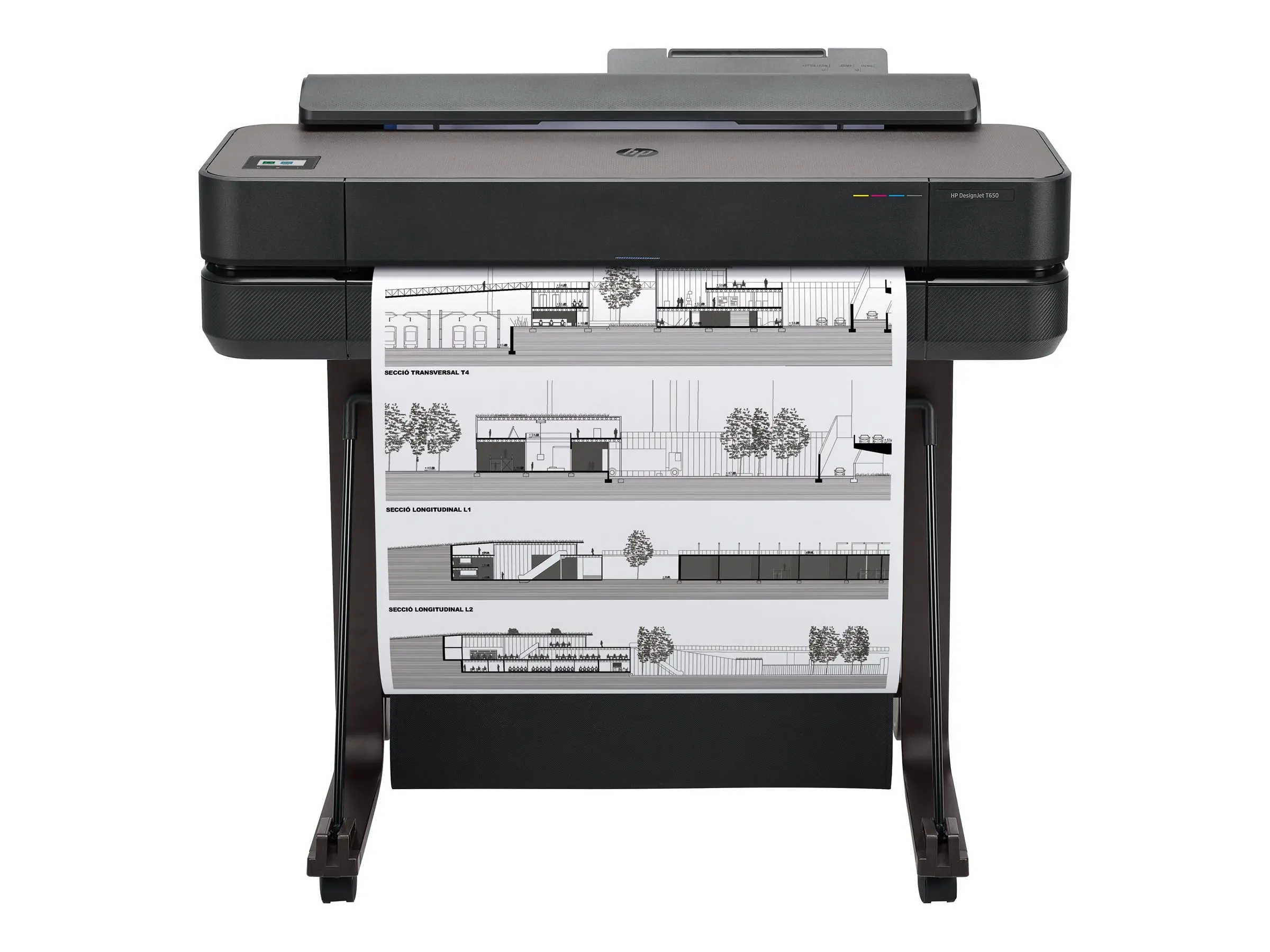 HP DesignJet T650 24inch LFP 2025 Colour Ink-Jet Roll A1 61.0cmx91.4 m 2400x1200dpi 0.43 min/page USB LAN Wi-Fi Cutter - image 4