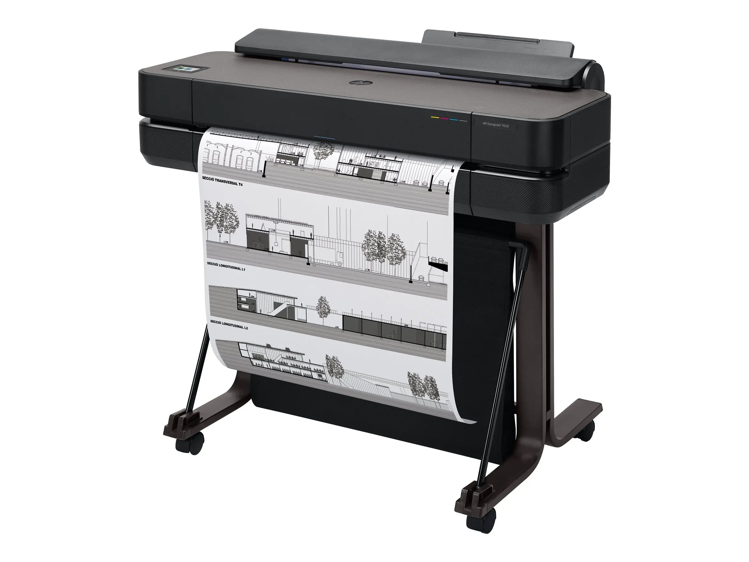 HP DesignJet T650 24inch LFP 2025 Colour Ink-Jet Roll A1 61.0cmx91.4 m 2400x1200dpi 0.43 min/page USB LAN Wi-Fi Cutter - image 5