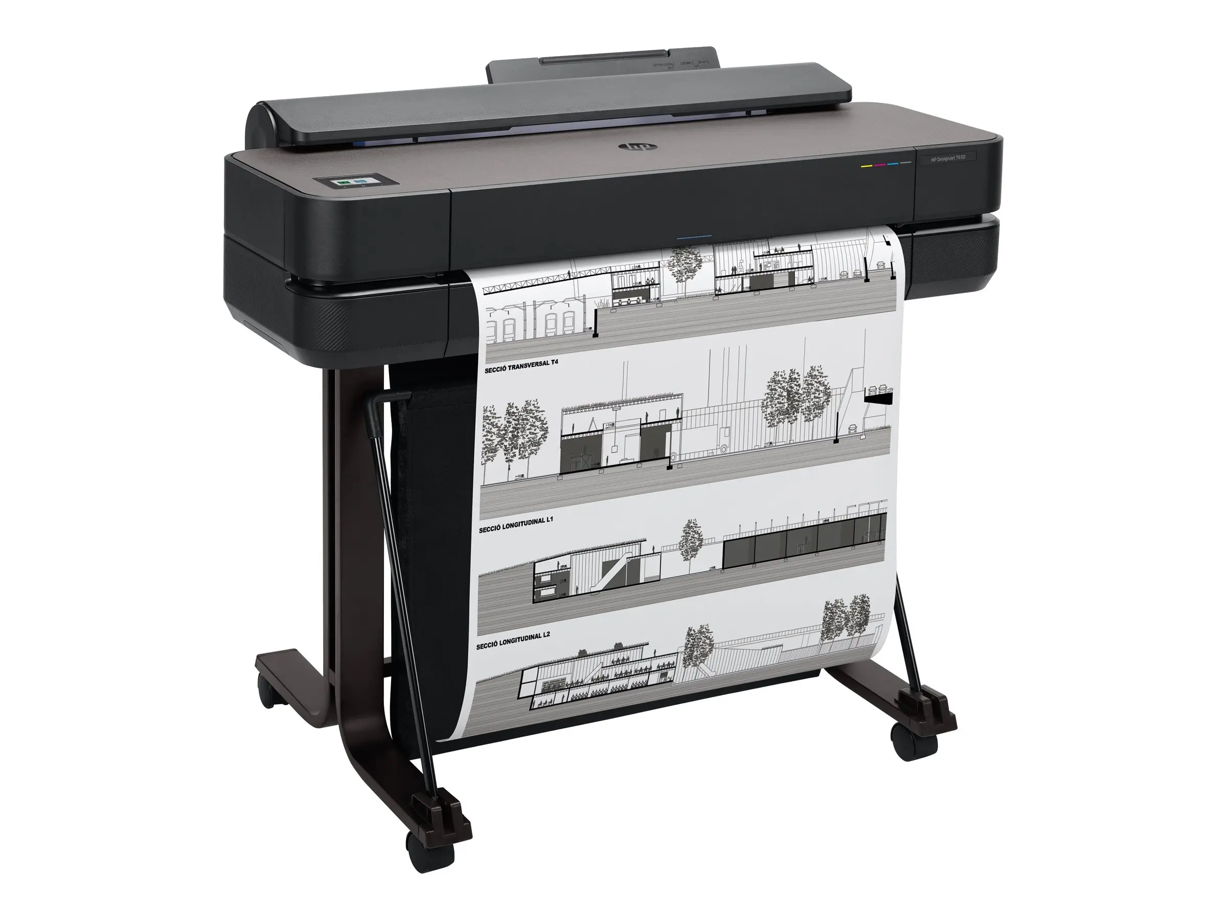 HP DesignJet T650 24inch LFP 2025 Colour Ink-Jet Roll A1 61.0cmx91.4 m 2400x1200dpi 0.43 min/page USB LAN Wi-Fi Cutter - image 6