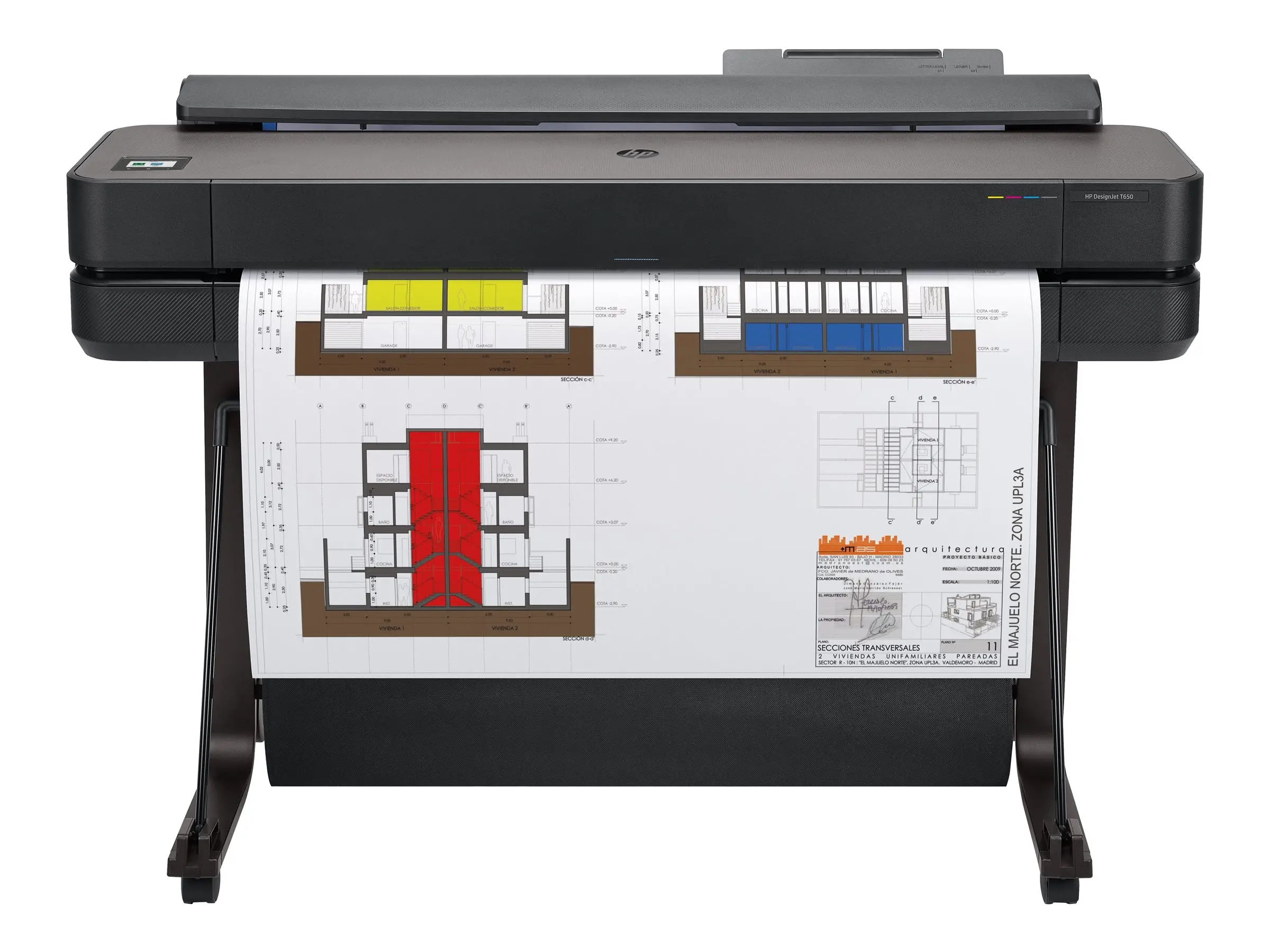 HP DesignJet T650 36inch LFP 2025 Colour Ink-Jet A0 ANSI D Roll 91.4cmx45.7 m 2400x1200dpi 0.45 min/page USB LAN Wi-Fi - image 7