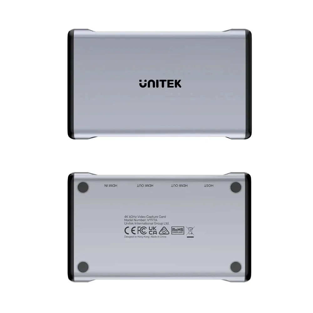 Unitek външна кепчър карта Video Capture Card - 4K@60Hz, Aluminium - V1177AGY01 - image 2