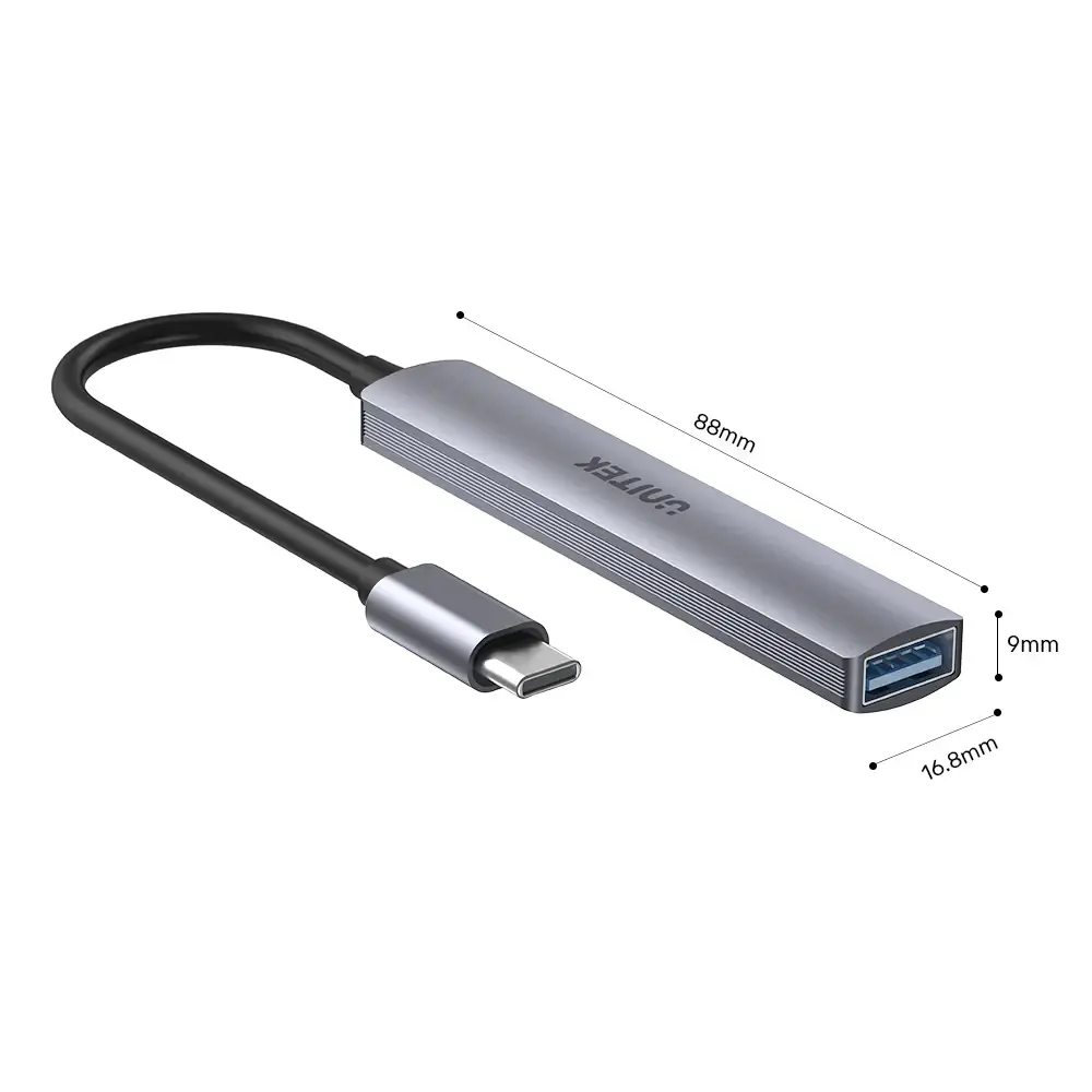 Unitek хъб USB3.0/2.0 HUB 4 port - USB-C input - H1208B - image 6