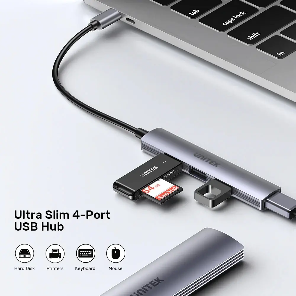 Unitek хъб USB3.0/2.0 HUB 4 port - USB-C input - H1208B - image 9