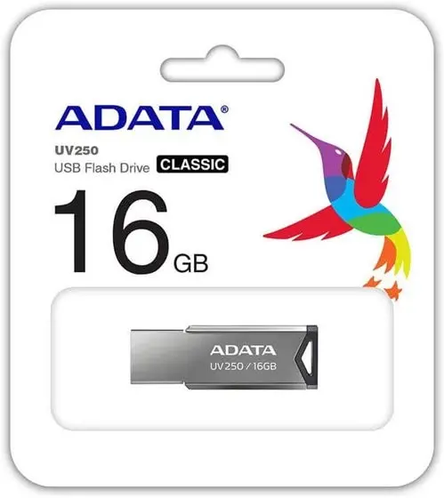 Памет, ADATA UV250 16GB USB 2.0 Black - image 2