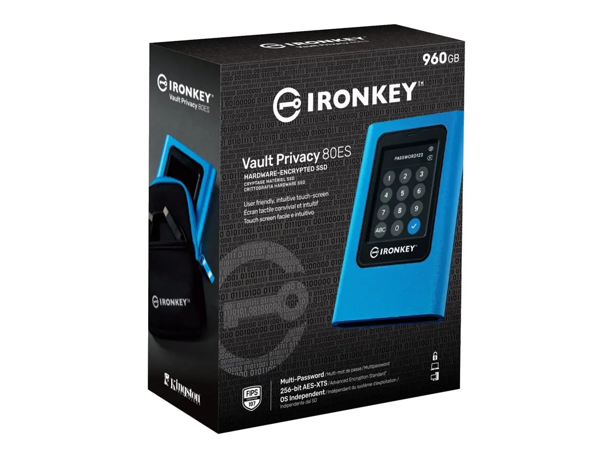 KINGSTON 960GB IronKey Vault Privacy 80 XTS-AES 256-bit Encrypted External SSD - image 2