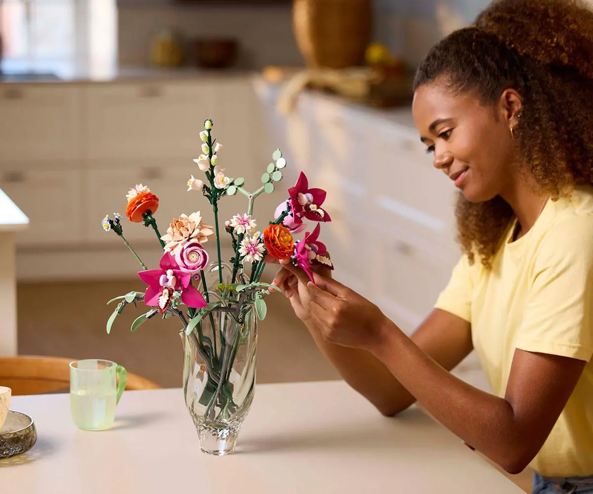 LEGO  Botanicals - Beautiful Pink Flower Bouquet , 10342 - image 5