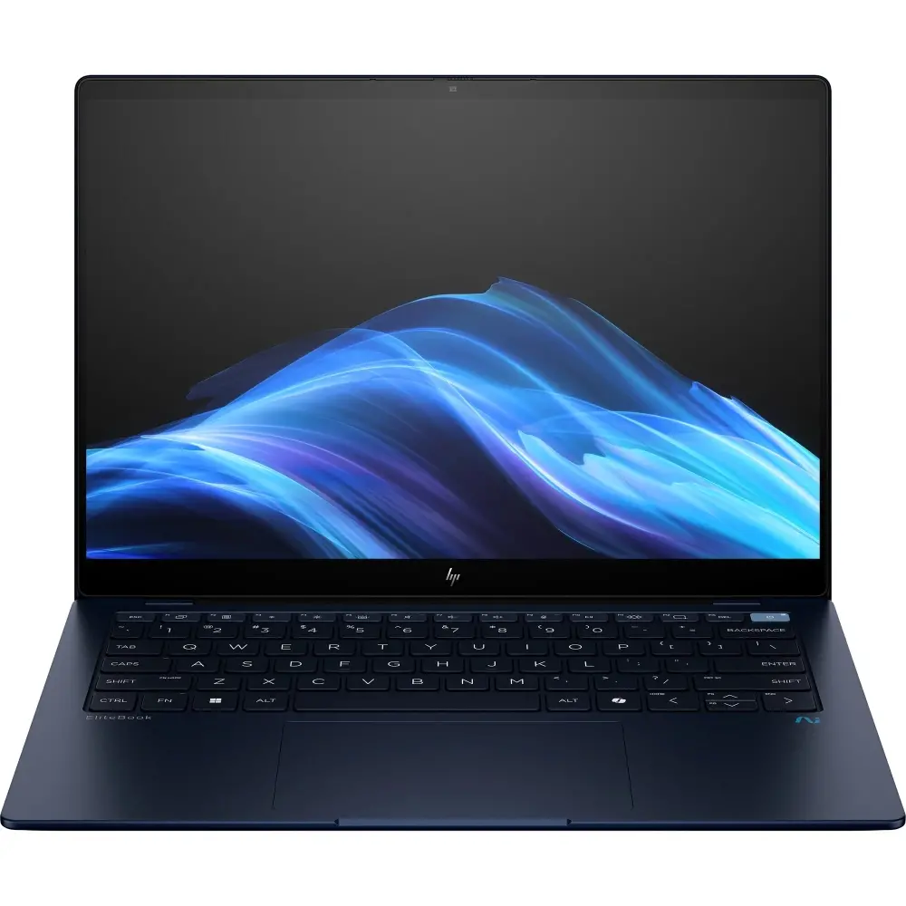 Лаптоп, HP Dragonfly G5Q Darker Atmospheric Blue Opaque, Snapdragon X Elite - X1E78100(12x - 3.4GHz), 14" BV 2.2K 400nits Touch, 32GB On board, 1TB PCIe SSD, WiFi 7+BT5.4, Backlit Kbd, 3C Batt, Win 11 Pro, 5Y NBD On Site