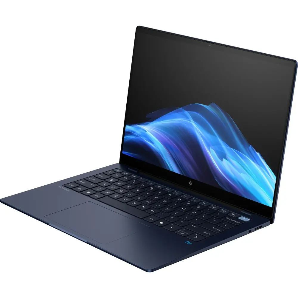 Лаптоп, HP Dragonfly G5Q Darker Atmospheric Blue Opaque, Snapdragon X Elite - X1E78100(12x - 3.4GHz), 14" BV 2.2K 400nits Touch, 32GB On board, 1TB PCIe SSD, WiFi 7+BT5.4, Backlit Kbd, 3C Batt, Win 11 Pro, 5Y NBD On Site - image 1