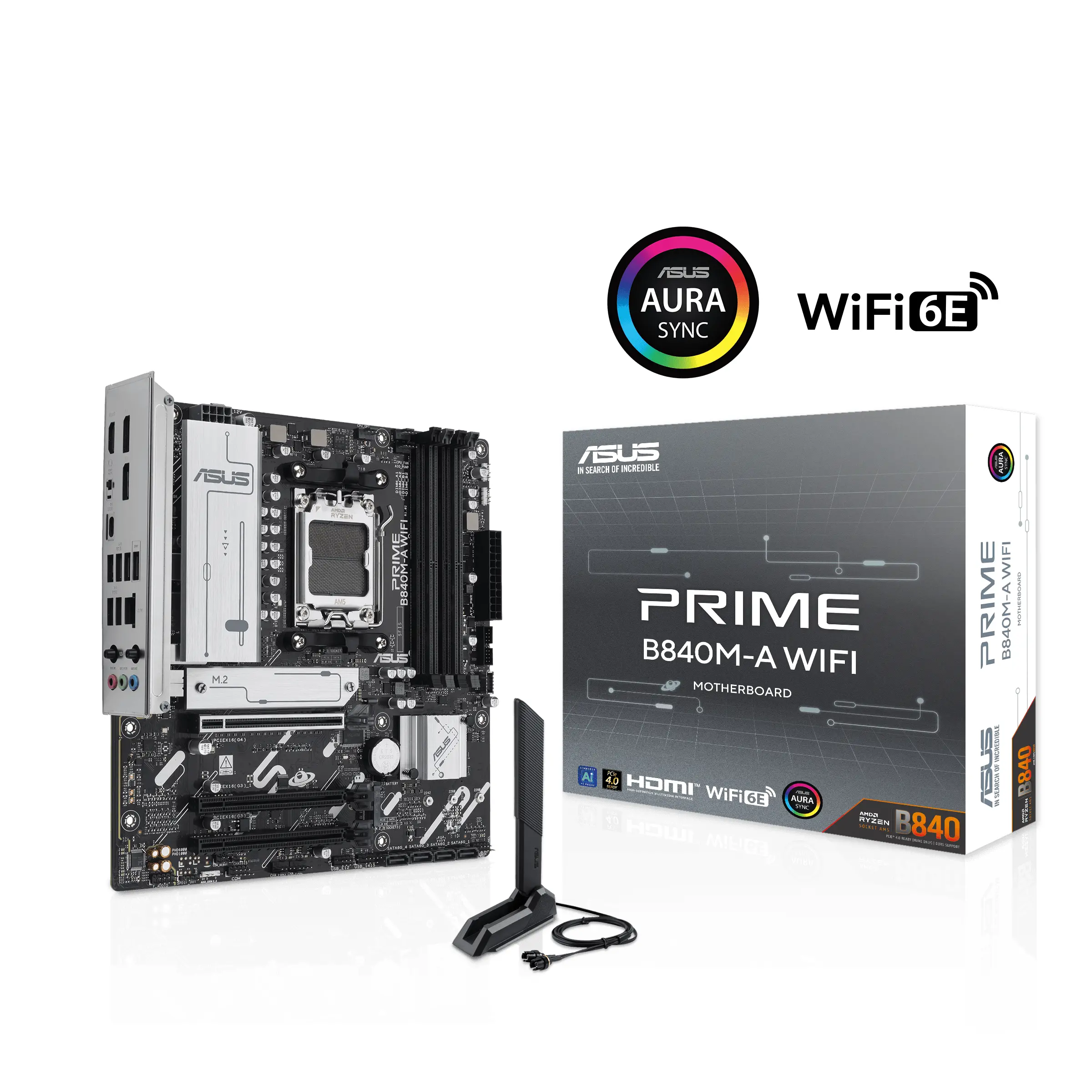 Дънна платка ASUS PRIME B840M-A WIFI 6E socket AM5 - image 5