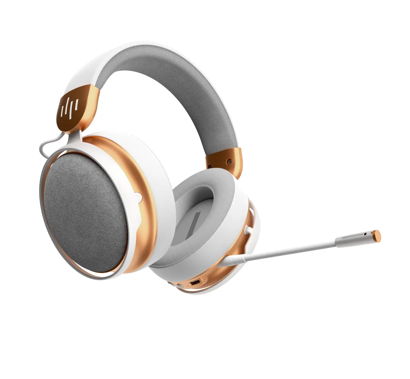 Геймърски безжични слушалки Dark Project Sono Wireless - White/Gold - image 7