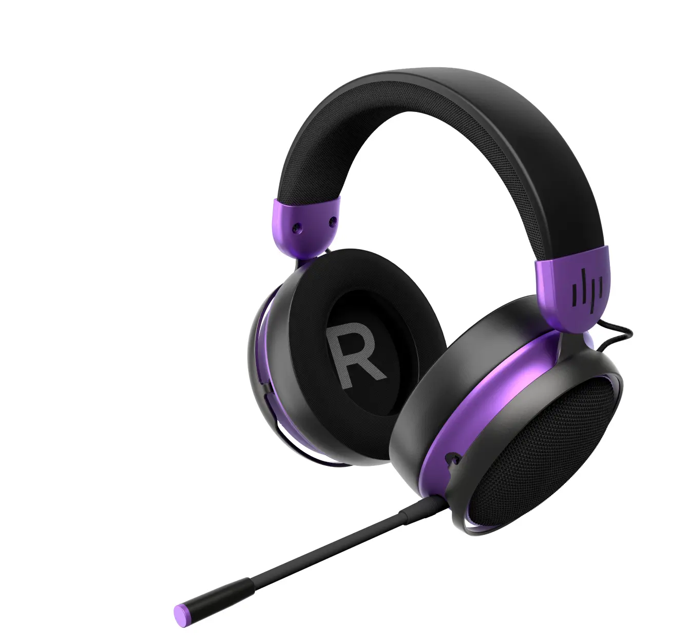 Геймърски безжични слушалки Dark Project Sono Wireless - Black/Violet - image 1