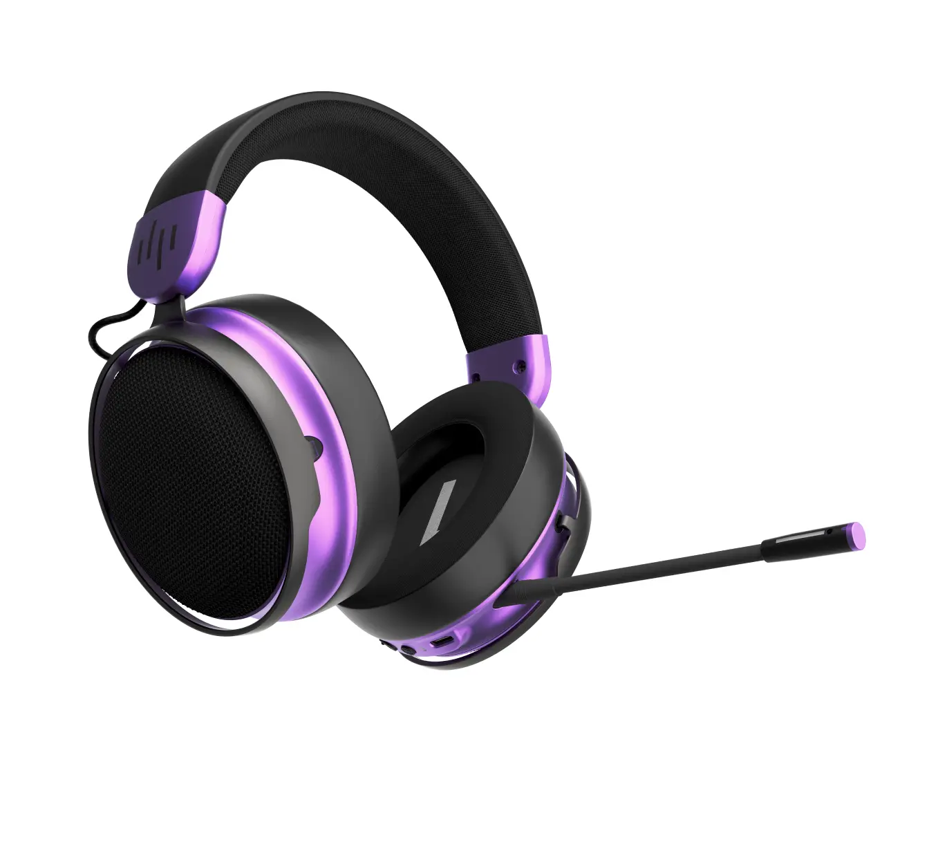 Геймърски безжични слушалки Dark Project Sono Wireless - Black/Violet - image 3