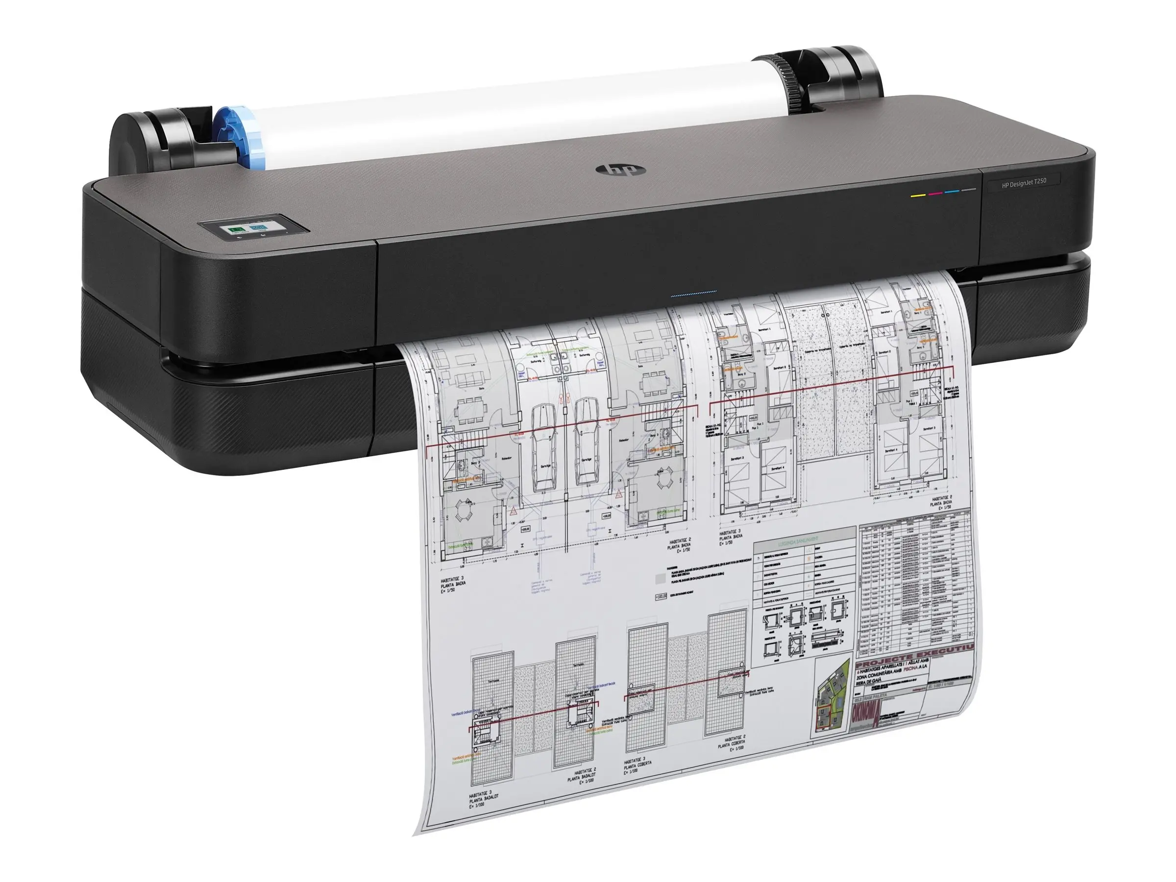 HP DesignJet T250 24inch LFP 2025 Colour Ink-Jet A1 ANSI D 2400x1200dpi 0.5 min/page USB LAN Wi-Fi