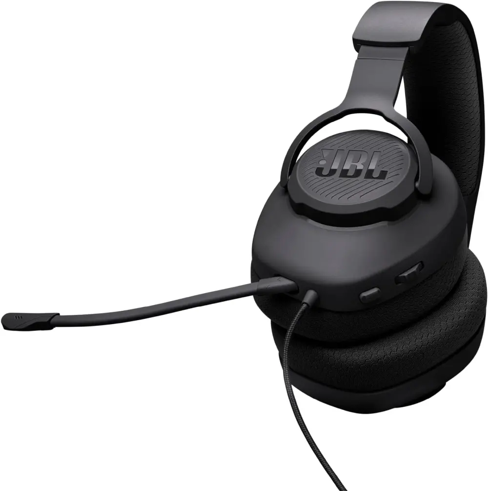 Слушалки, JBL QUANTUM 100M2 BLK Wired over-ear gaming headset with detachable mic and mute option - image 2